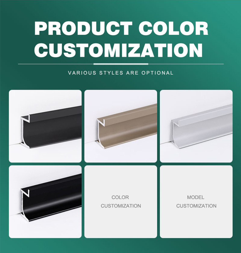 Pelbagai Saiz Jalur skirt aluminium