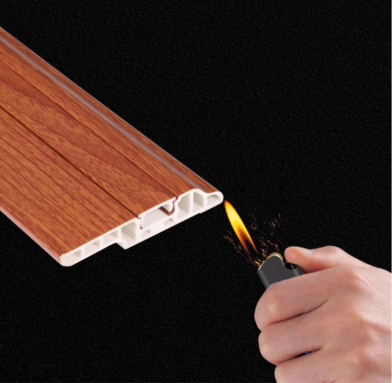 Dapur skirting PVC kalis api