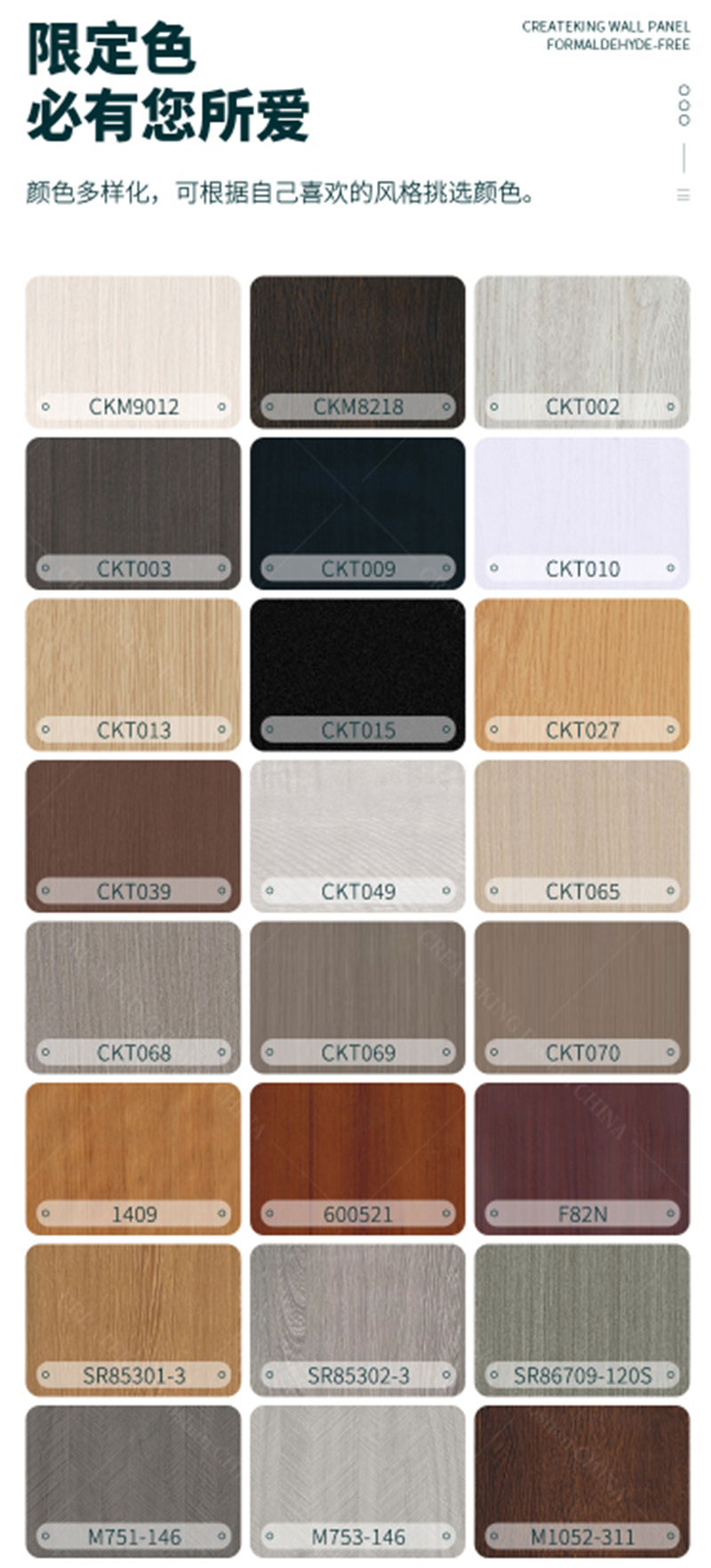 Bahagian Dalaman Panel Dinding WPC