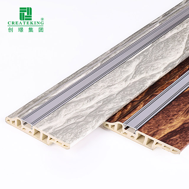 90*16mm PVC Lambs Lidah Kuku Tersembunyi Papan Skirting
