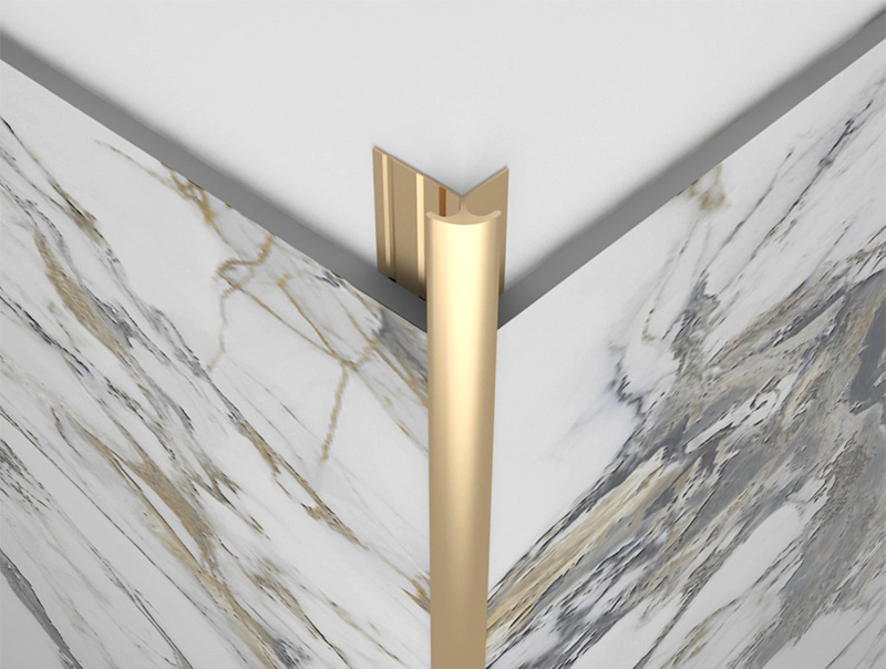 Pemasangan Mudah Di luar trim jubin sudut