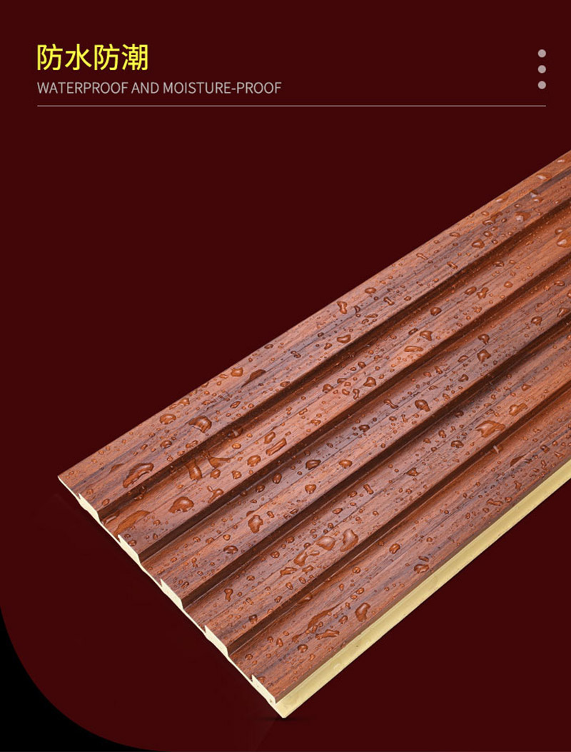 Panel bergalur kayu kalis air