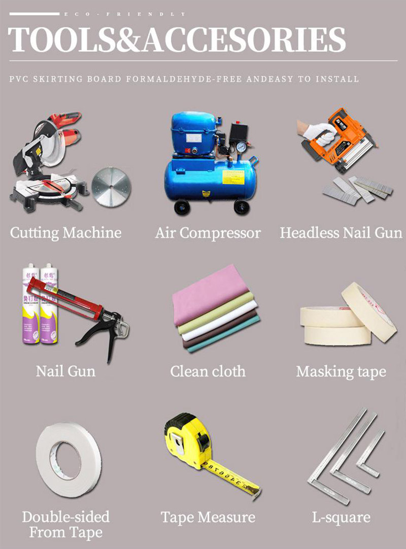 Pemasangan mudah Papan skirting lantai