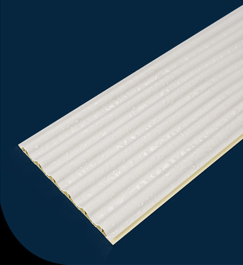 Panel dinding bergalur WPC yang tahan lama