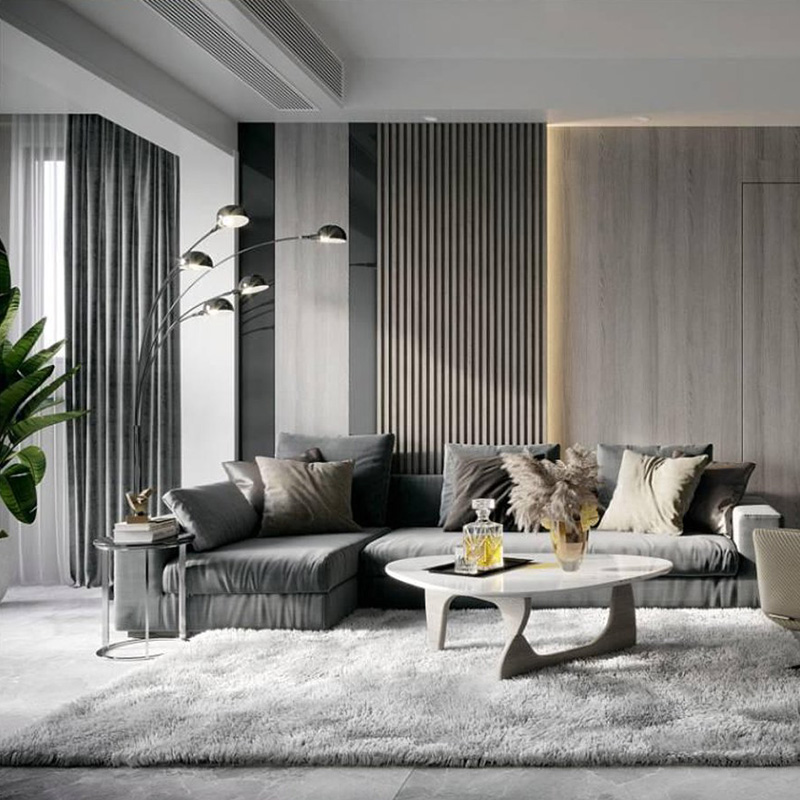 Dalaman Panel Dinding WPC Gaya Moden