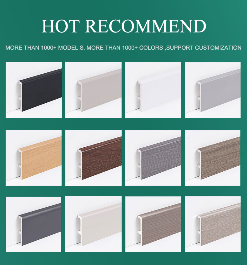 Papan skirt hitam yang disesuaikan