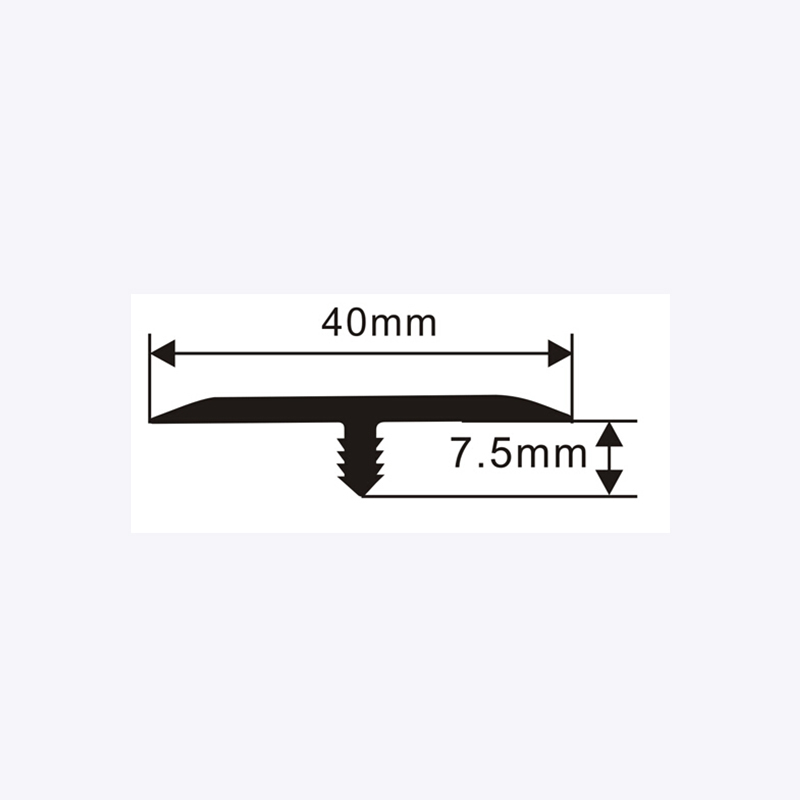 Jalur peralihan lantai berbentuk T yang disesuaikan