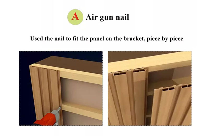 Panel dinding kayu bergalur