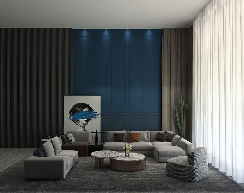 Panel Dinding Dalaman Bijian Kayu