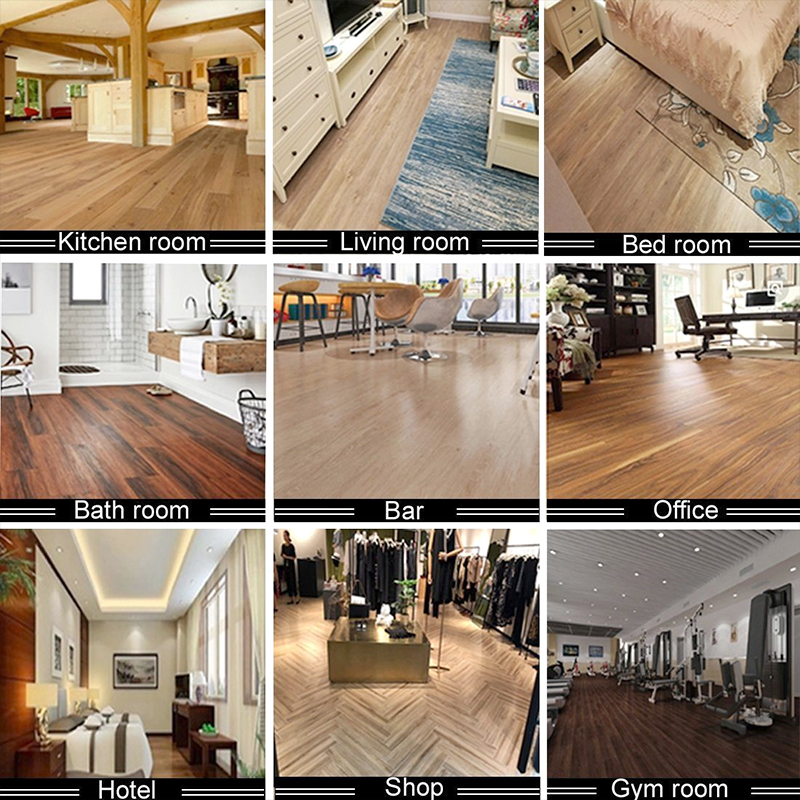 Lantai Papan Vinyl Kelihatan Kayu Dalaman