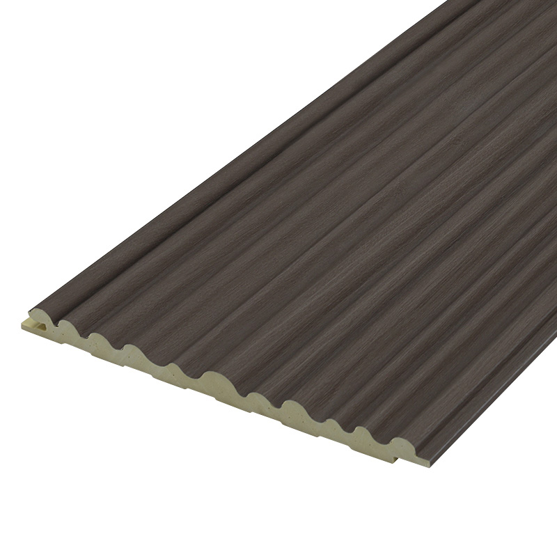 Panel dinding kayu bergalur