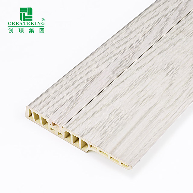 Papan Skirting Lantai Kuku Tersembunyi PVC 100*15mm