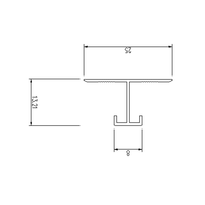 Ketahanan trim tepi jubin berbentuk T