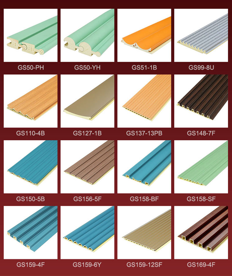 Panel dinding bergalur WPC mewah