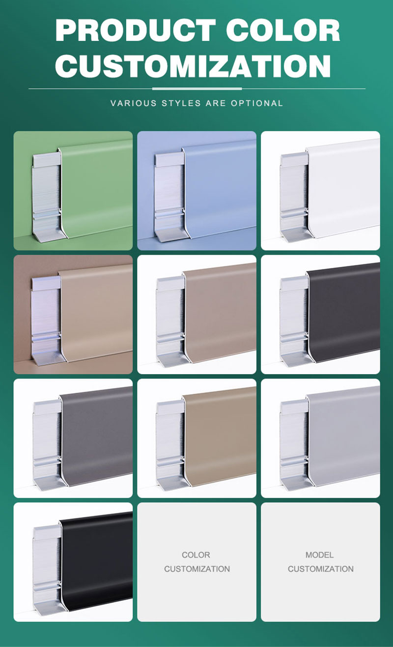 Skirting Lantai Aluminium 60*10mm