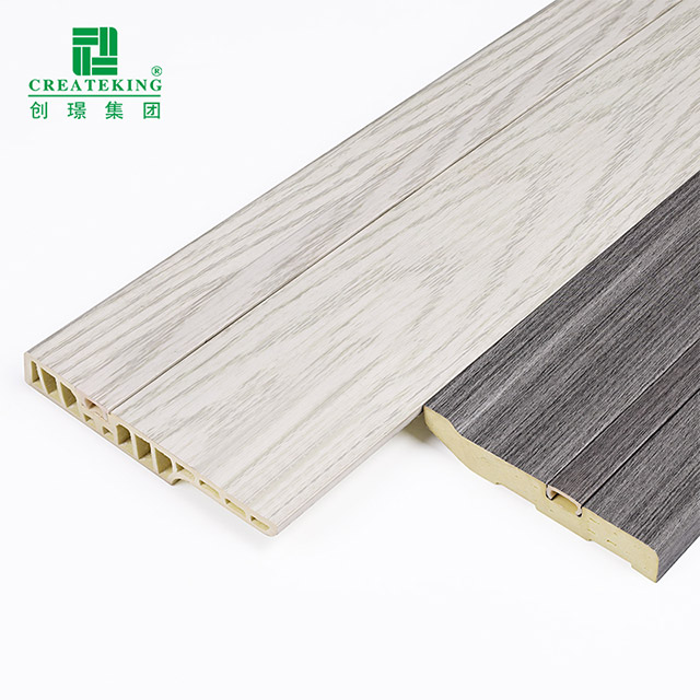 Papan Skirting Lantai Kuku Tersembunyi PVC 100*15mm