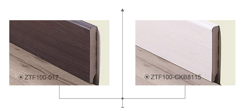 Papan skirting coklat tersuai