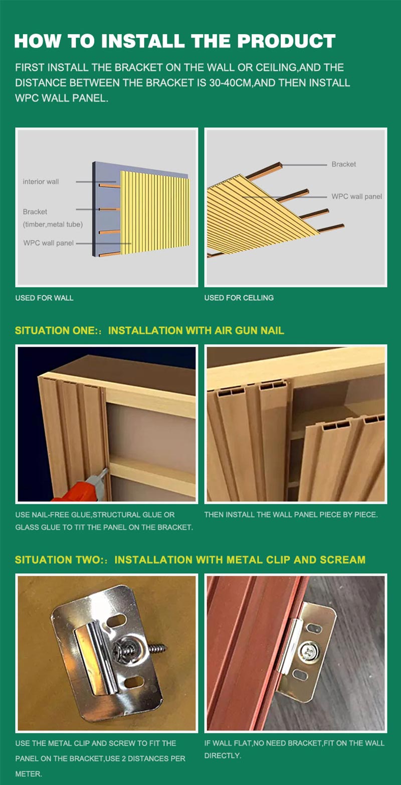 Panel dinding WPC mewah