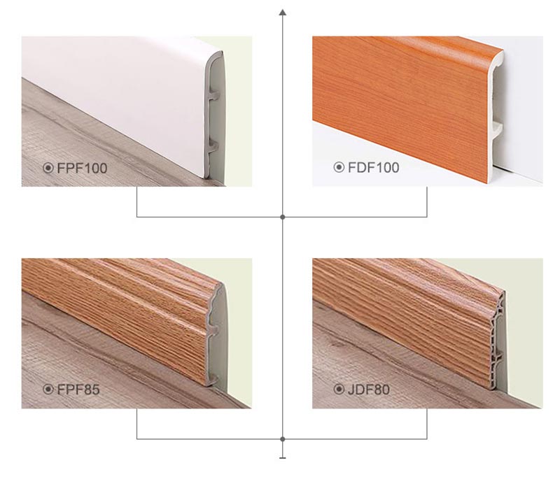 Papan skirting coklat tersuai