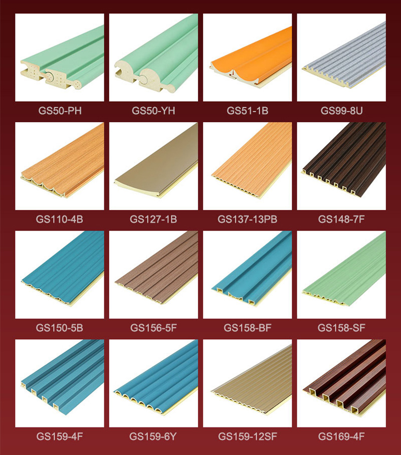 Pelbagai Saiz Papan dinding PVC