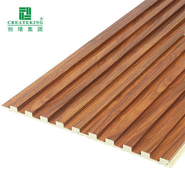 Panel Dinding Pepejal Bergalur bijirin kayu 159*12mm