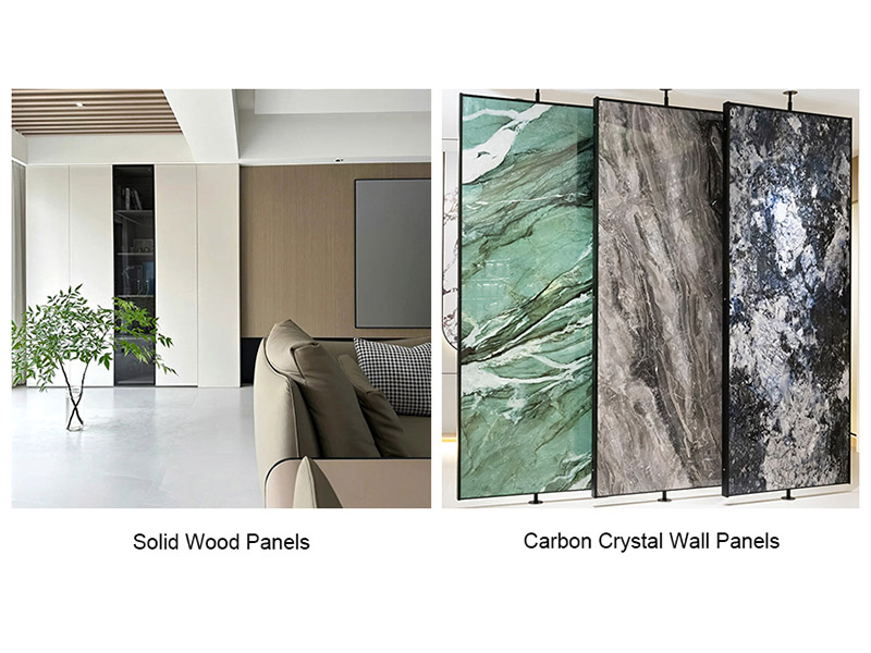 Panel Kayu Pepejal Vs Panel Dinding Kristal Karbon: Panduan Komprehensif