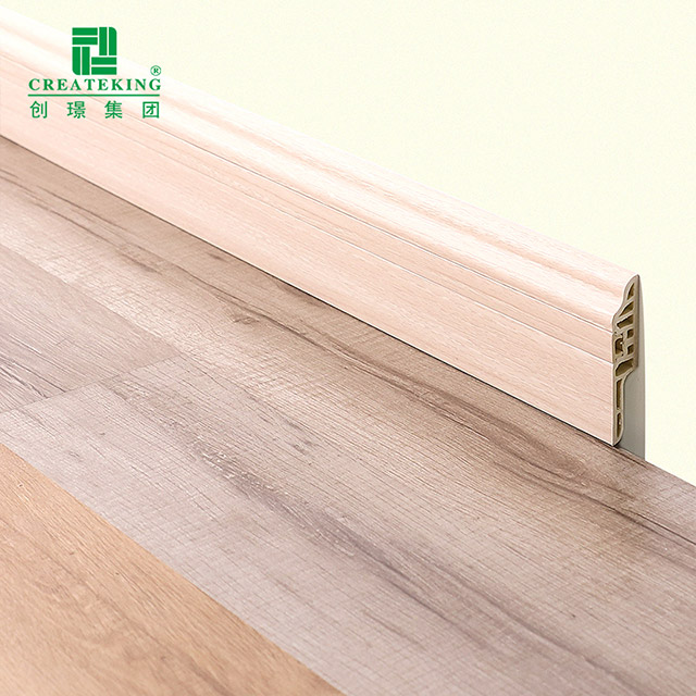 78*17mm PVC Lambs Lidah Kuku Tersembunyi Papan Skirting