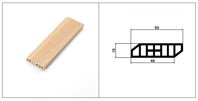 Papan Skirting PVC 55*15mm
