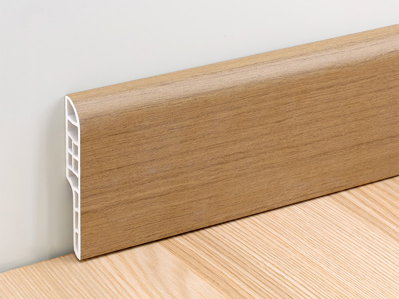 Papan Skirting Bullnose SPC 70*12mm