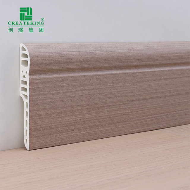 Papan Skirting Kalis Air Bulat Pensil PVC 80*15mm