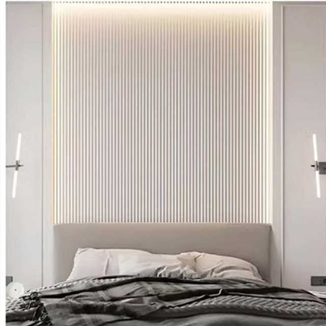 Panel Dinding Bergalur Pepejal 99.5*15mm Separuh bulat