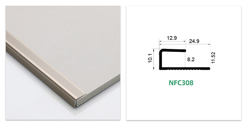 Kemasan Tepi Segi Empat Lantai Laminate