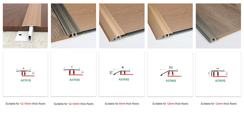 Profil Akhir Aluminium untuk Lantai Laminat