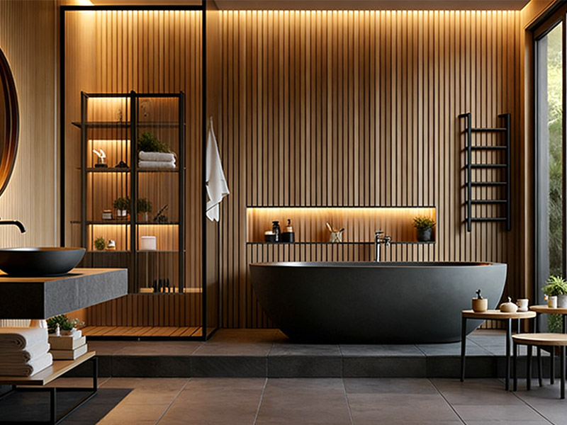 Panel dinding WPC bilik mandi