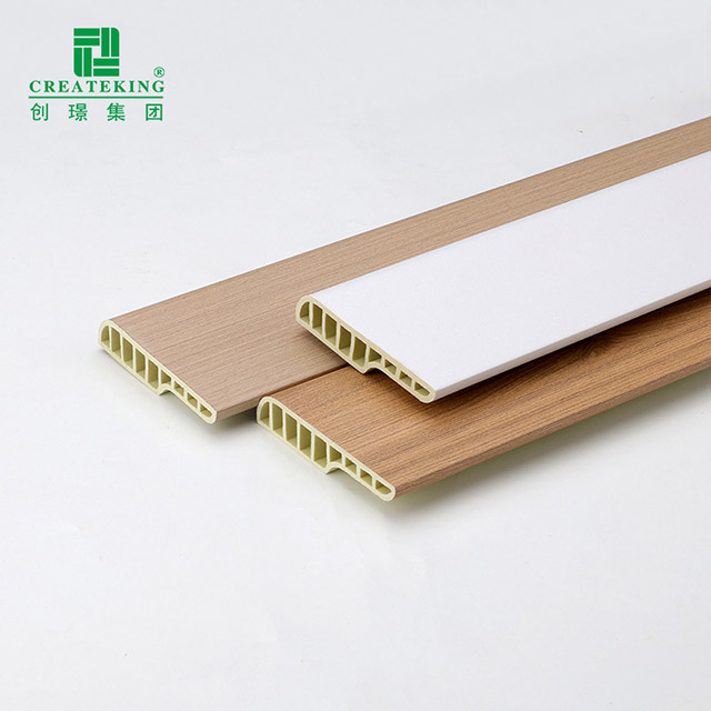 Papan Skirting Bulat Pensil PVC 75*15mm
