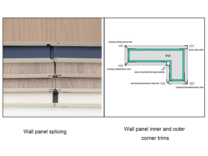 Bagaimana anda menyelesaikan jahitan panel dinding?