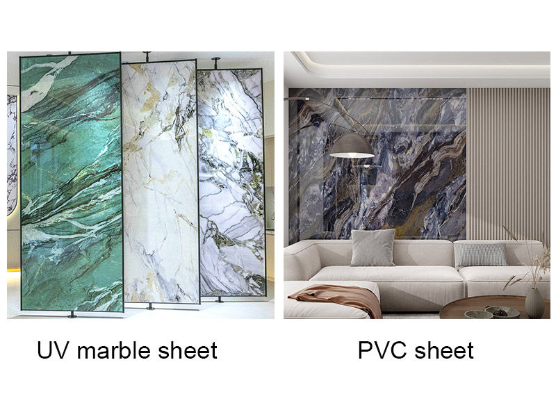 Mana yang lebih baik, lembaran marmar UV atau lembaran PVC?