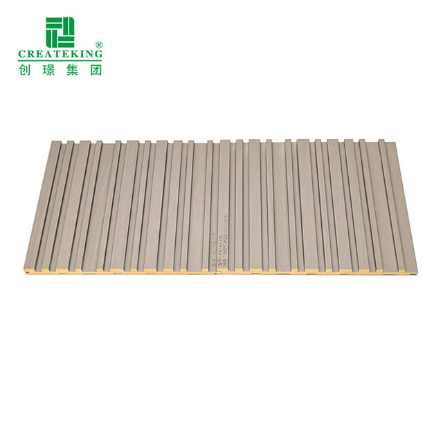 Panel Dinding Bergalur Pepejal PVC Anti-cendawan 165*7.8mm