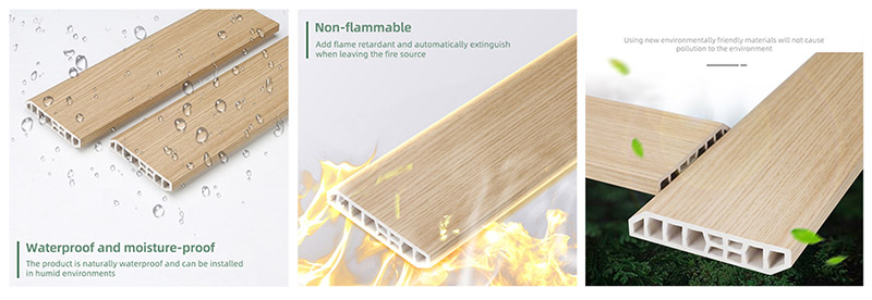 Papan Skirting PVC 75*15mm