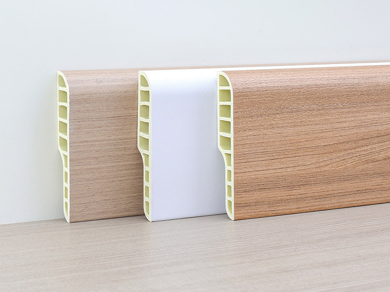 Papan Skirting Bulat Pensil PVC 75*15mm