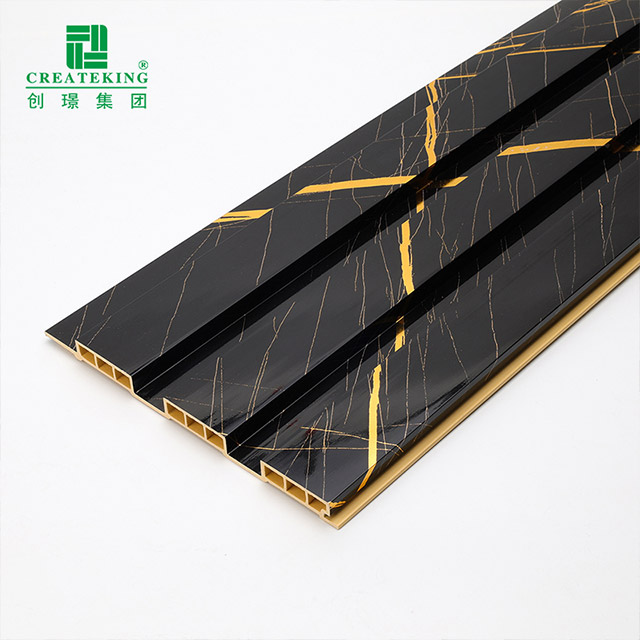 Panel Dinding Bergalur PVC Berongga 204*17mm