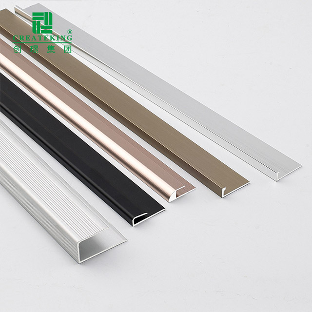Jalur Kemasan Lantai Aluminium Aloi 8x4.5mm berbentuk C