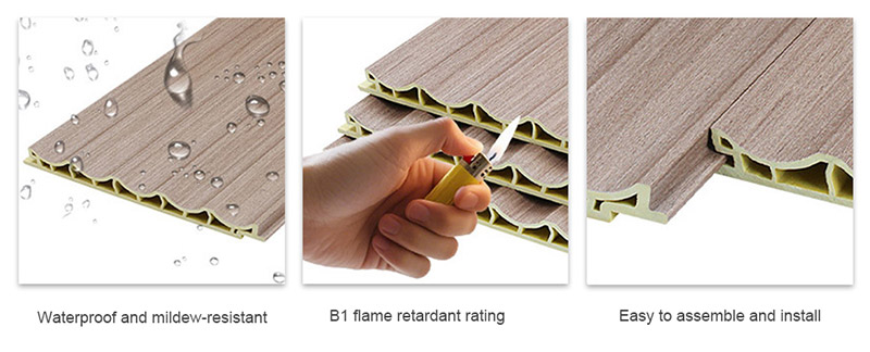 Panel Dinding PVC Gelombang Arka Dalam