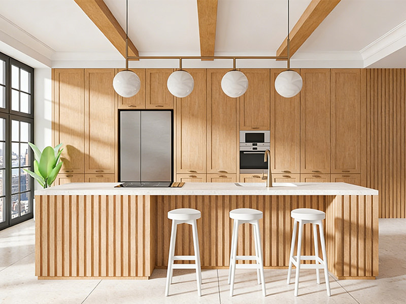 panel dinding WPC dapur