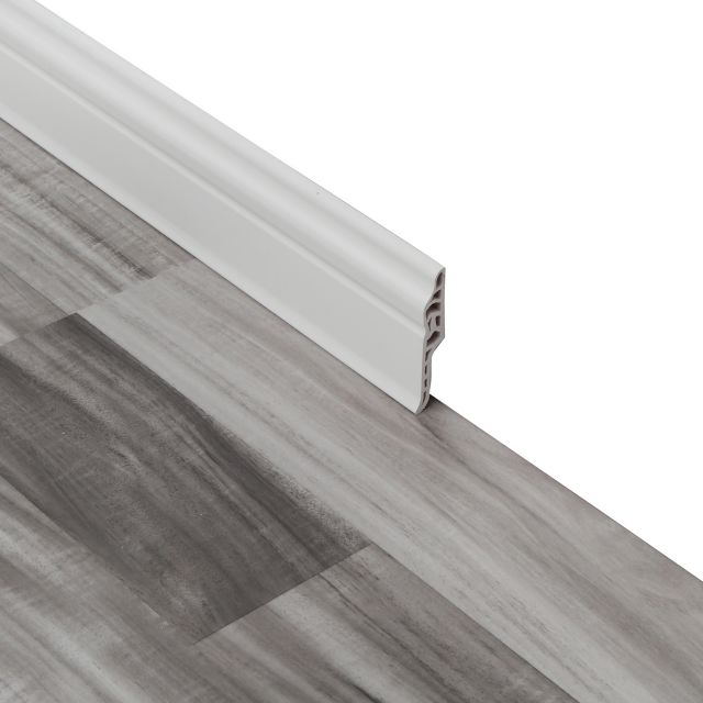 68mm permukaan bijirin kayu kalis air tinggi PVC lantai PVC papan skirting-SDF68