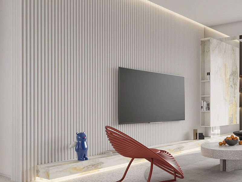 Ubah Ruang Tamu Anda dengan Panel Dinding Bergalur PVC