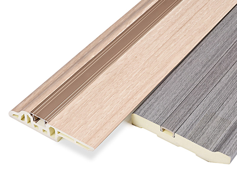 75*15mm PVC Lambs Lidah Kuku Tersembunyi Papan Skirting