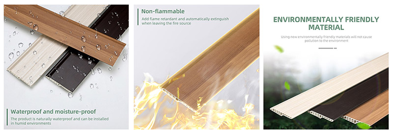 Papan Skirting Lidah Lamb PVC 95*16mm