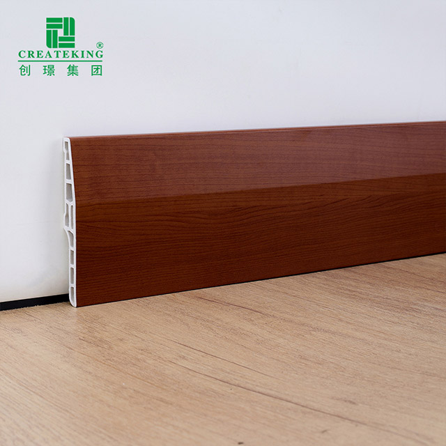 Papan Skirting PVC Berongga 100*15mm Chamfered