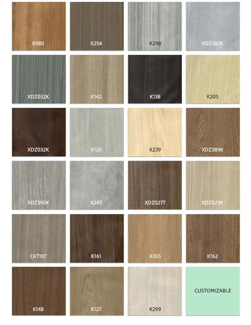 Pilihan warna papan skirt PVC